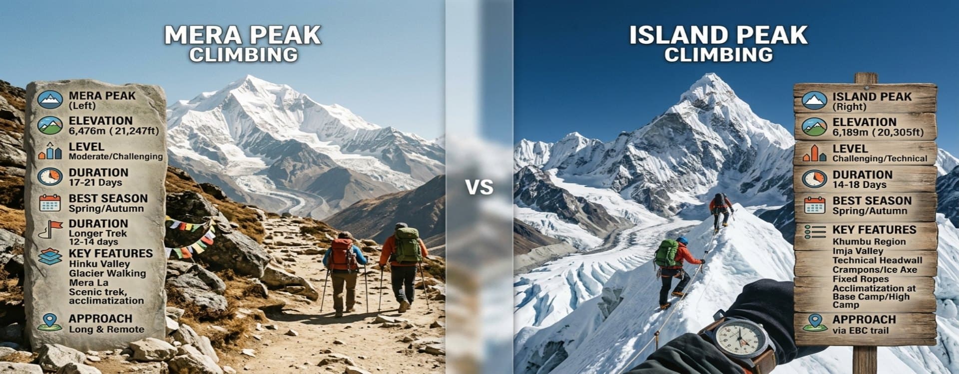 Island Peak vs Mera Peak: Which Climb Should You Choose?