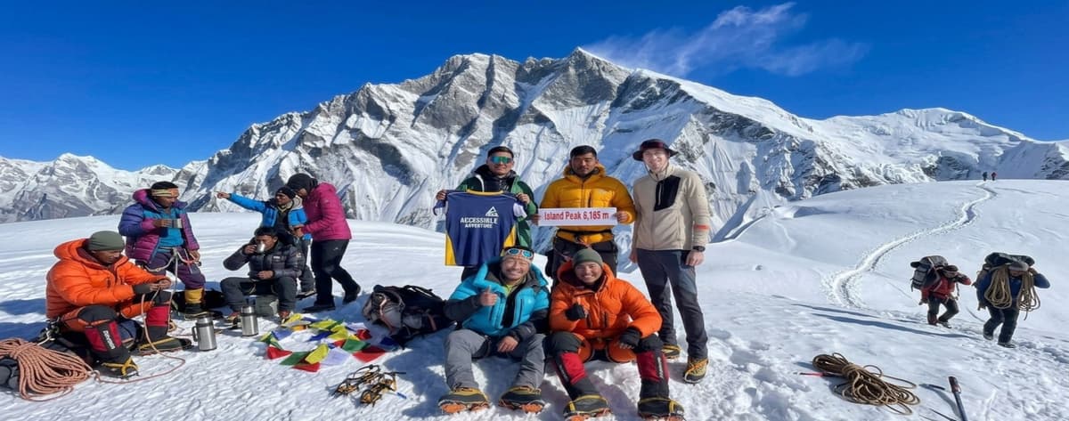 Accessible Adventure Mera Peak Guides Mera Peak guides Kipa, Ongchhu, Pasang, Lama Nuru, Isac and Ang Chhiring Sherpa