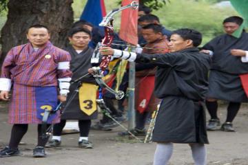 bhutan tour with archery