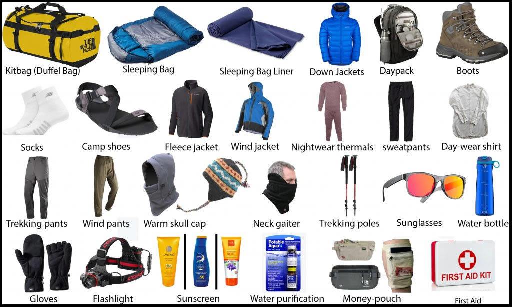 Packing List for Langtang Trek