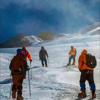 on the way to summit 